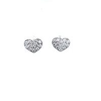 Orecchini Promesse Donna in Oro bianco Diamante 0.12 Ct ORPAVET - ORPAVET